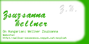 zsuzsanna wellner business card